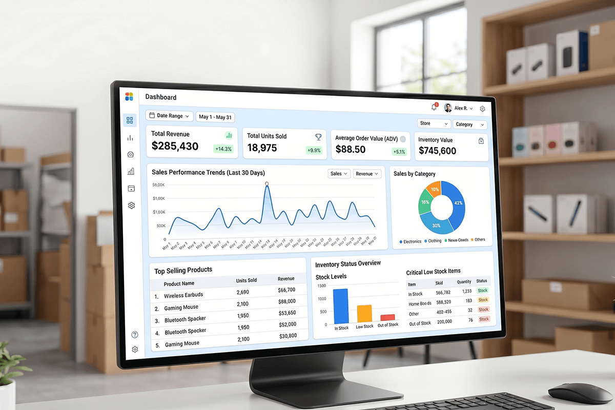 Retail Sales Inventory Dashboard X-Byte Analytics