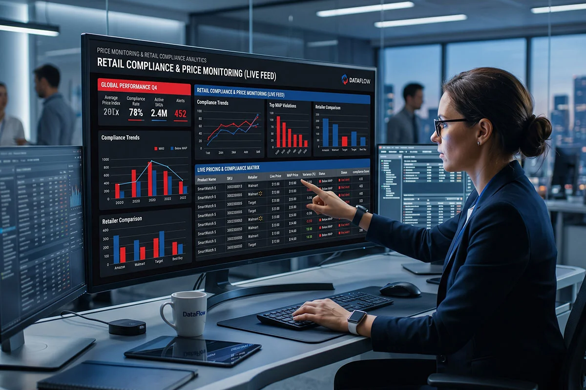 Price Monitoring & Retail Compliance Analytics Dashboard
